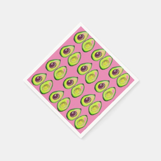 Avocado Green Vegan Foodie Vegeterian Foodie Servet (Hoek)