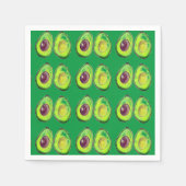 Avocado Green Vegan Foodie Vegeterian Foodie Servet (Voorkant)