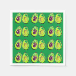Avocado Green Vegan Foodie Vegeterian Foodie Servet