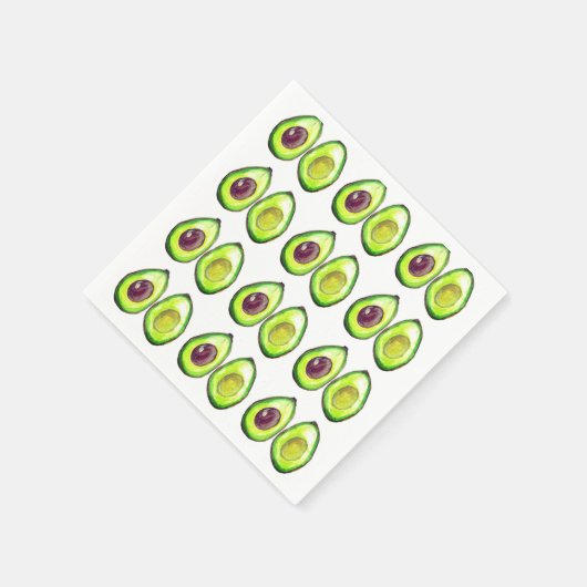 Avocado Green Vegan Foodie Vegeterian Foodie Servet (Hoek)