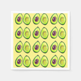 Avocado Green Vegan Foodie Vegeterian Foodie Servet