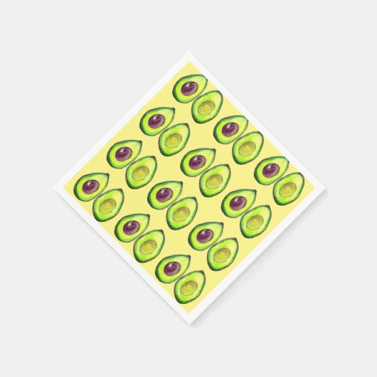 Avocado Green Vegan Foodie Vegeterian Foodie Servet (Hoek)