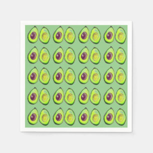 Avocado Green Vegan Foodie Vegeterian Foodie Servet