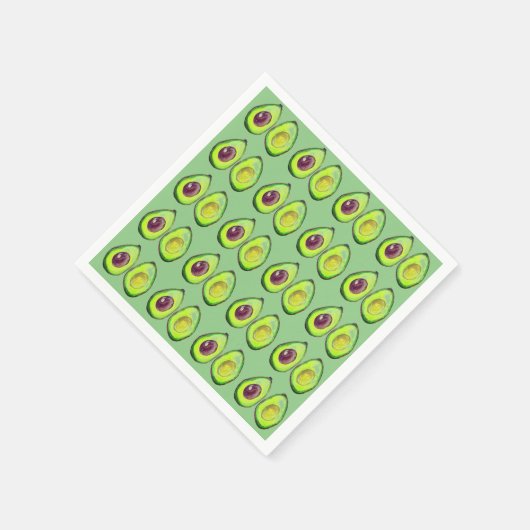 Avocado Green Vegan Foodie Vegeterian Foodie Servet (Hoek)