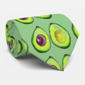 Avocado Green Vegan Foodie Vegeterian Foodie Stropdas (Opgerold)