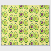 Avocado Green Vegan Foodie Vegeterian Foodie Wrapp Cadeaupapier (Vlak)
