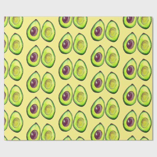 Avocado Green Vegan Foodie Vegeterian Foodie Wrapp Cadeaupapier (Vlak)
