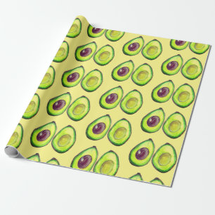 Avocado Green Vegan Foodie Vegeterian Foodie Wrapp Cadeaupapier