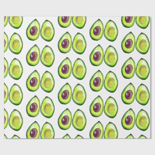 Avocado Green Vegan Foodie Vegeterian Foodie Wrapp Cadeaupapier (Vlak)