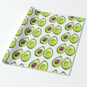 Avocado Green Vegan Foodie Vegeterian Foodie Wrapp Cadeaupapier (Uitgerold)