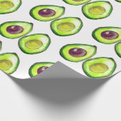 Avocado Green Vegan Foodie Vegeterian Foodie Wrapp Cadeaupapier (Hoek)