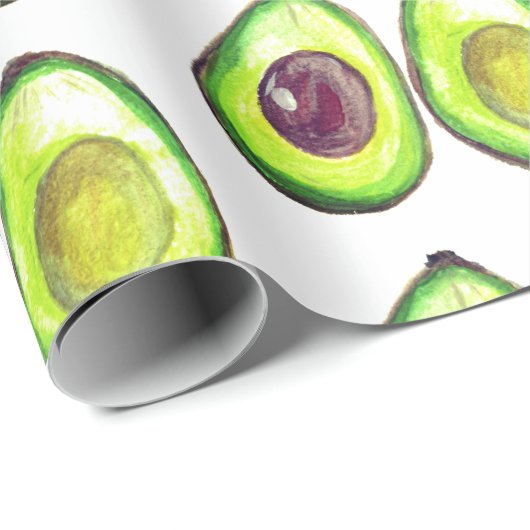 Avocado Green Vegan Foodie Vegeterian Foodie Wrapp Cadeaupapier (Rol Hoek)