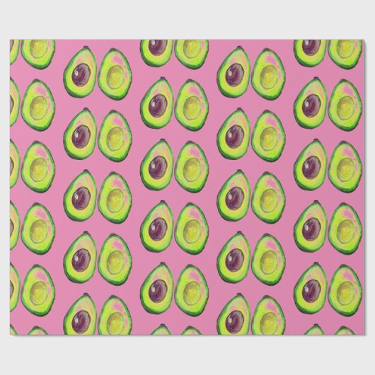 Avocado Green Vegan Foodie Vegeterian Foodie Wrapp Cadeaupapier (Vlak)