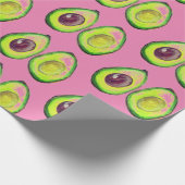 Avocado Green Vegan Foodie Vegeterian Foodie Wrapp Cadeaupapier (Hoek)