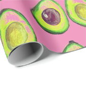 Avocado Green Vegan Foodie Vegeterian Foodie Wrapp Cadeaupapier (Rol Hoek)