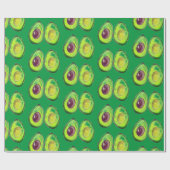 Avocado Green Vegan Foodie Vegeterian Foodie Wrapp Cadeaupapier (Vlak)