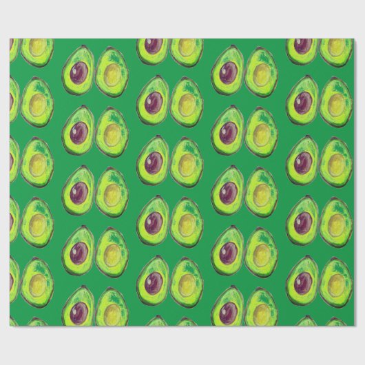 Avocado Green Vegan Foodie Vegeterian Foodie Wrapp Cadeaupapier (Vlak)