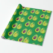 Avocado Green Vegan Foodie Vegeterian Foodie Wrapp Cadeaupapier (Uitgerold)
