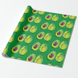 Avocado Green Vegan Foodie Vegeterian Foodie Wrapp Cadeaupapier