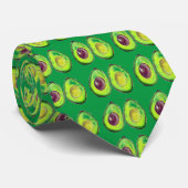 Avocado Green Vegan Foodie Vegeterian guacamole Stropdas (Opgerold)