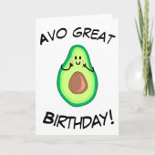 Avocado Greetings Card Kaart (Voorkant)