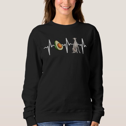 Avocado Greyhound Hartslag Hond Trui (Voorkant)
