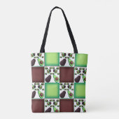 avocado grid delight tote bag (Achterkant)