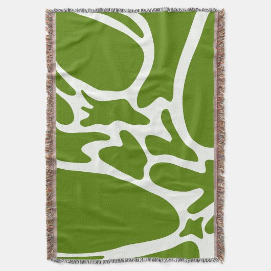 Avocado Groen en Keramisch Wit Deken (Voorkant Verticaal)