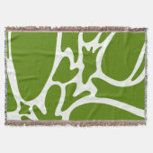 Avocado Groen en Keramisch Wit Deken (Voorkant)