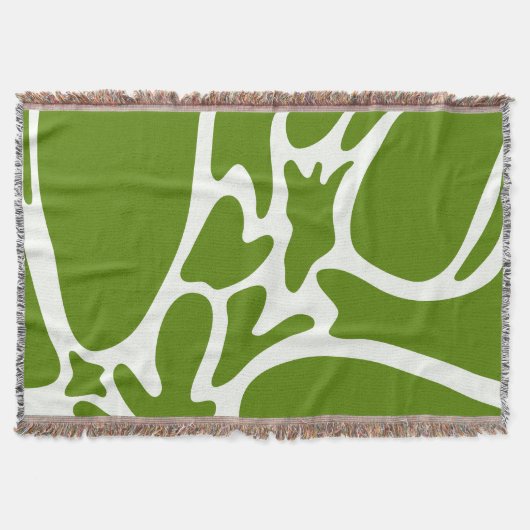 Avocado Groen en Keramisch Wit Deken (Voorkant)