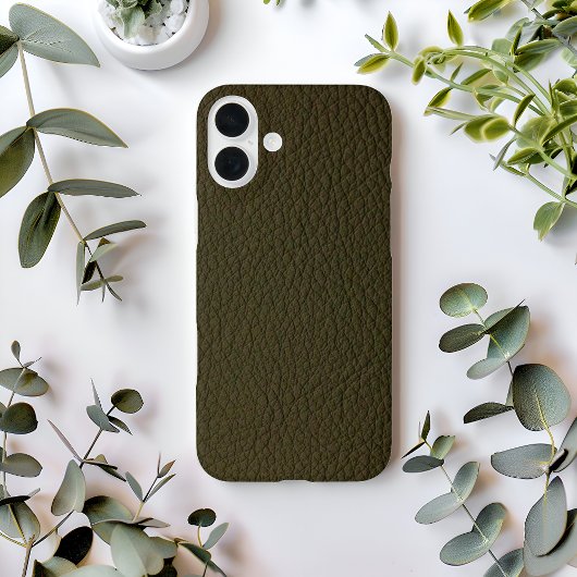 Avocado Groen Faux leer Case-Mate iPhone Case