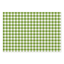 Avocado Groen Geruit Gingham Retro Kleur