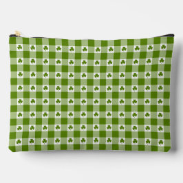 Avocado Groen Geruite Klaverblad Retro Kleur Etui