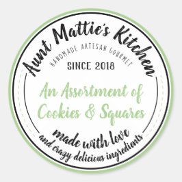 Avocado Groen Handgemaakt Gourmet Food Label