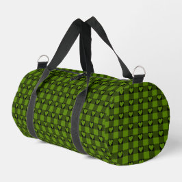 Avocado Groen Zwarte Buffalo Hart Plaid Plunjezak