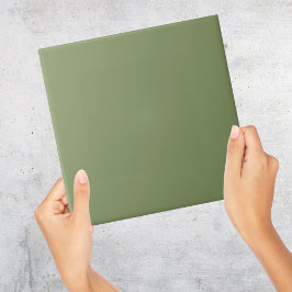 Avocado Groene effen kleur Tegel Tegeltje