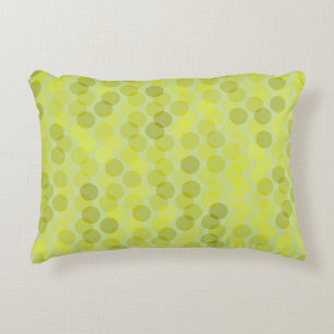 Avocado groene en gele stippen accent kussen