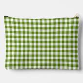 Avocado groene geruite Gingham Retro kleur Etui (Achterkant)