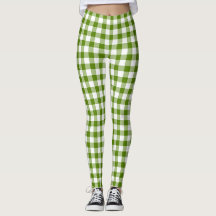 Avocado groene geruite Gingham Retro kleur