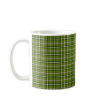Avocado groene geruite vensterpane retro
