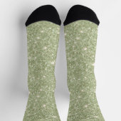 Avocado groene glitters sokken (Top)