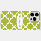 Avocado Groene Marokkaanse Tegel Gepersonaliseerde Case-Mate iPhone Case (Achterkant (horizontaal))