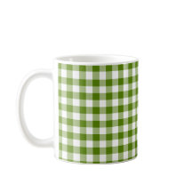 Avocado groene ruitjes Gingham Retro kleur