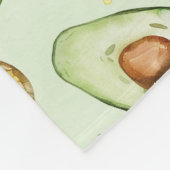 Avocado Groene Vlinders Verjaardag Fleece Deken (Hoek)