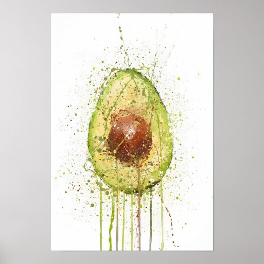 Avocado Groente Poster (Voorkant)