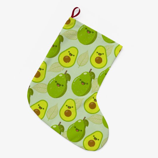 Avocado Grote Kerstsok (Voorkant (Hangend))