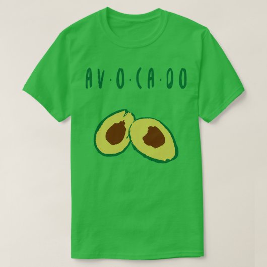 Avocado Guacamole 2 T-shirt (Design voorkant)