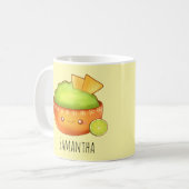 avocado guacamole en tortilla chips koffiemok (Voorkant links)