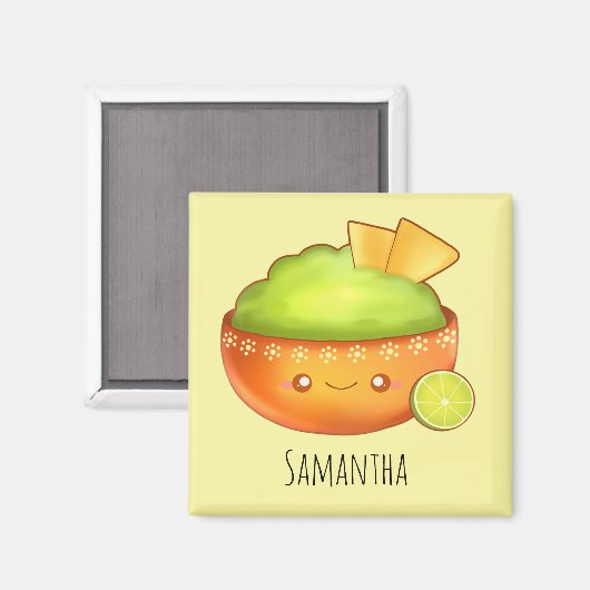 avocado guacamole en tortilla chips magneet (Voorkant / Achterkant)