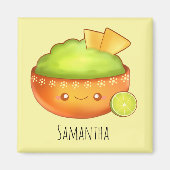 avocado guacamole en tortilla chips magneet (Voorkant)